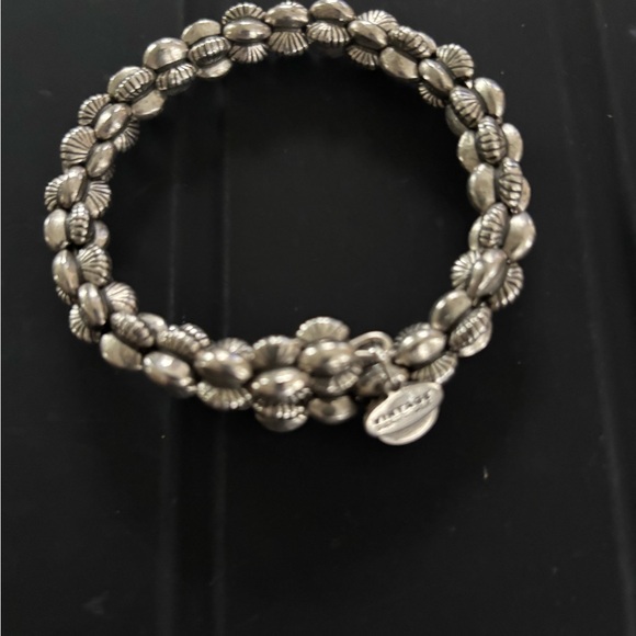 Alex and Ani Silver Textured Bracelet - Picture 1 of 2